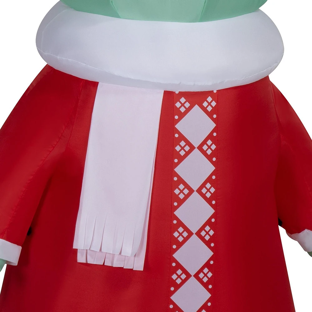 Christmas Inflatable Grogu™ in Red Outfit