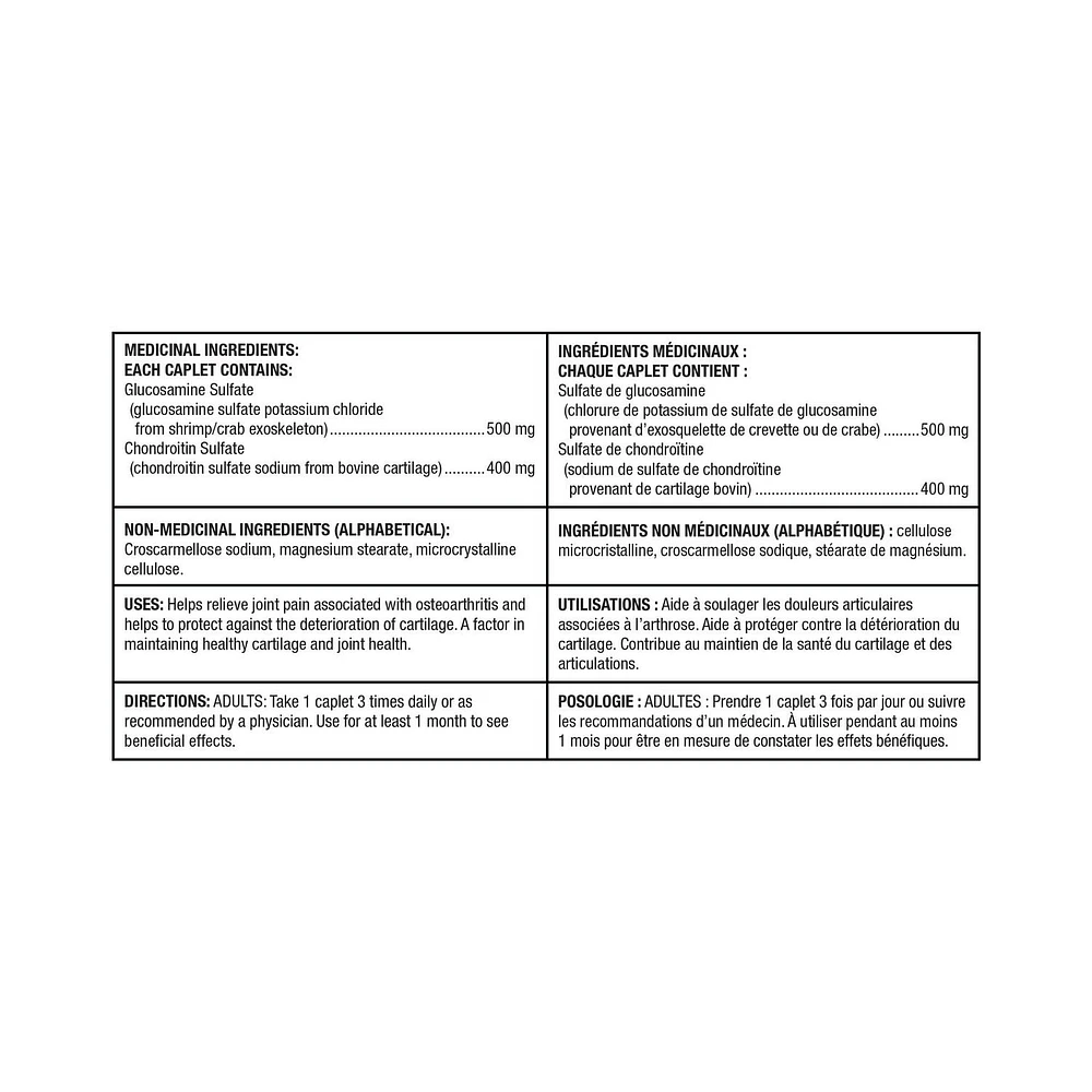 Spring Valley Glucosamine & Chondroitin Sulfate 900mg, 180 Caplets