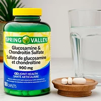 Spring Valley Glucosamine & Chondroitin Sulfate 900mg, 180 Caplets