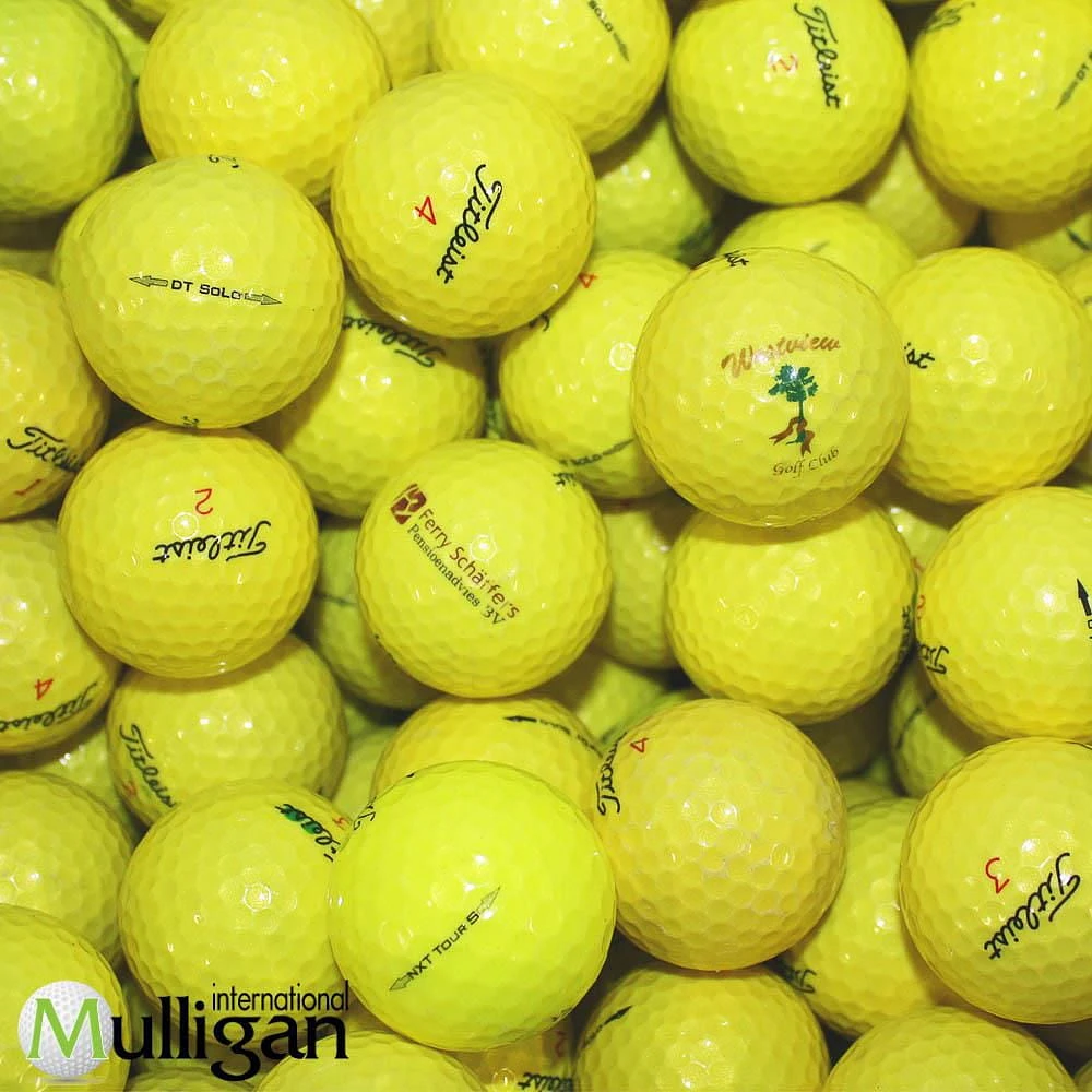 Mulligan - 50 Titleist Mix - 5A/4A Recycled Used Golf Balls, Yellow