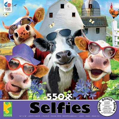 Ceaco: Selfies - Udderly School Jigsaw Puzzle (550 pc)