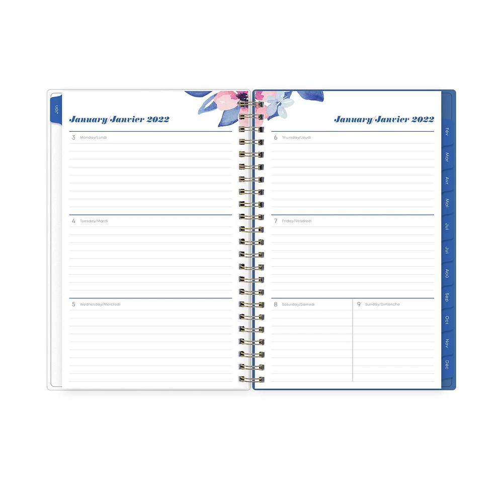 Blue Sky Jessine Gray Medium Weekly/Monthly Planner for 2022