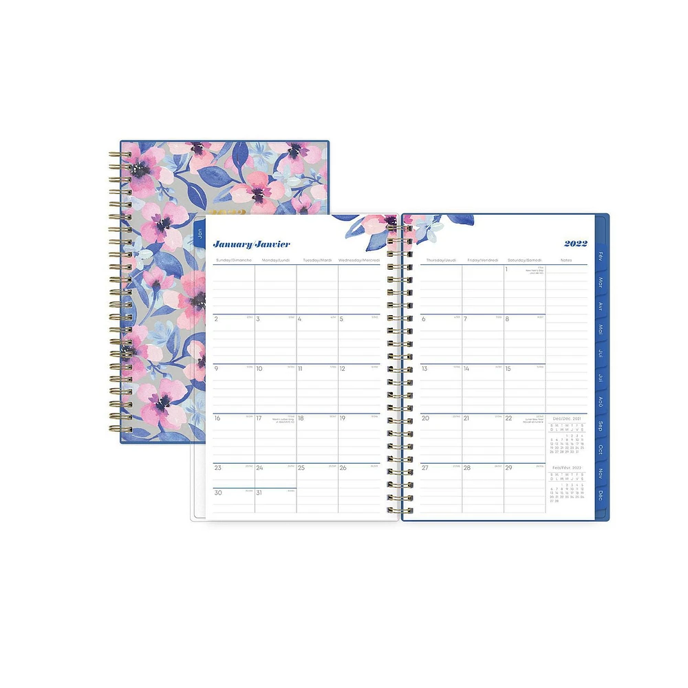 Blue Sky Jessine Gray Medium Weekly/Monthly Planner for 2022