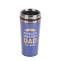 Father's Day Gift Coffee Tumbler 'WORLDS GREATEST DAD'