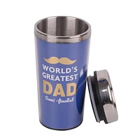 Father's Day Gift Coffee Tumbler 'WORLDS GREATEST DAD'