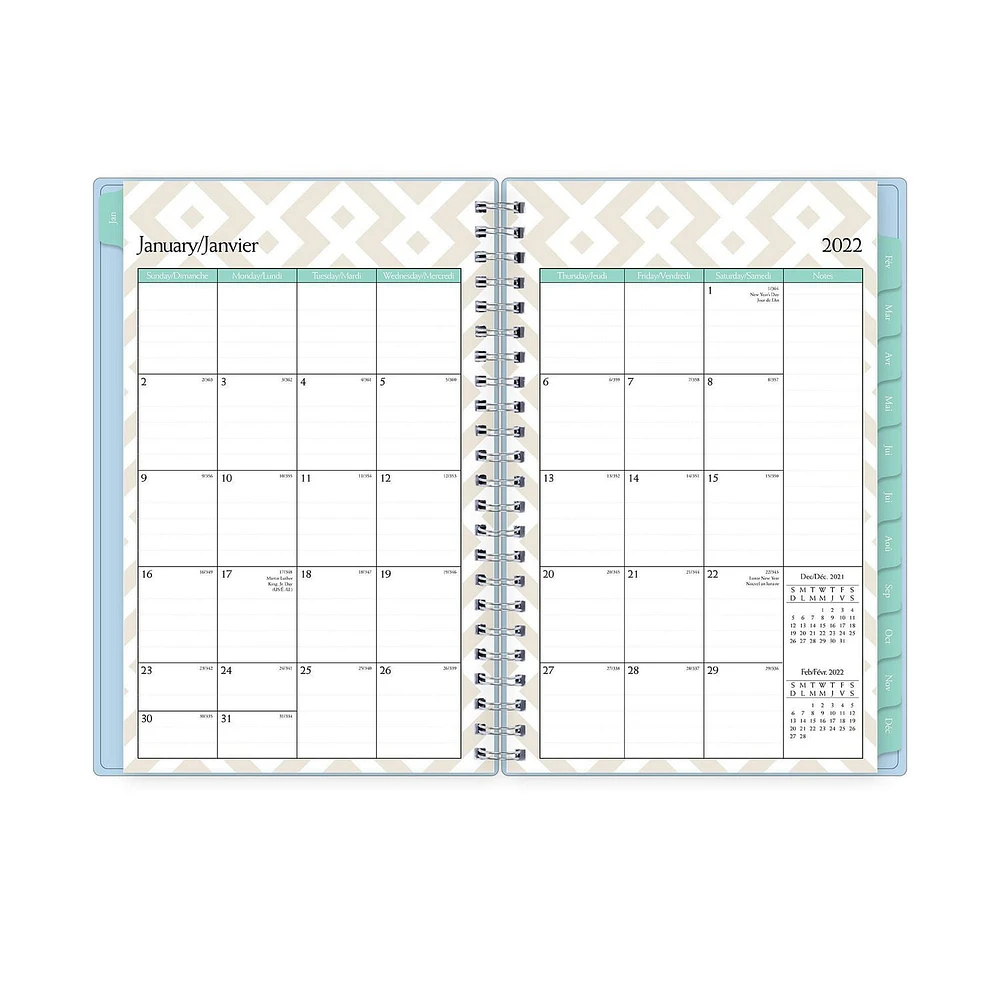 Blue Sky Contempo Medium Weekly/Monthly Planner for 2022