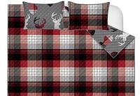 Safdie & Co. Quilt Set 3PC K Classic Plaid