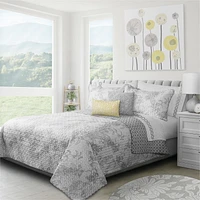 Safdie & Co. Quilt 3PC Set DQ Transitions Alloy