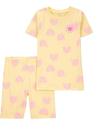 Carter's Child of Mine Kid Filles Jaune Arc-en-ciel 2 Pièces Tailles 4-14