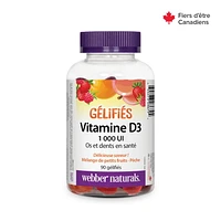 Webber Naturals® Vitamin D3 Gummies 1000IU, 90 GUMMIES