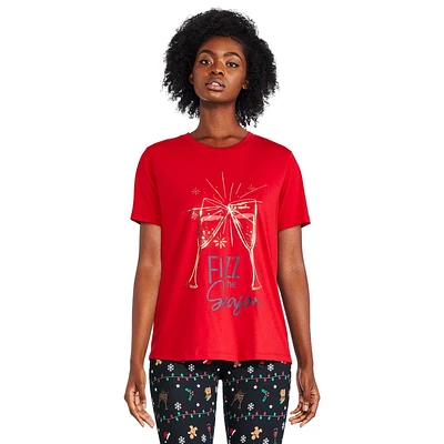 George Women's Christmas Short Sleeve Tee
