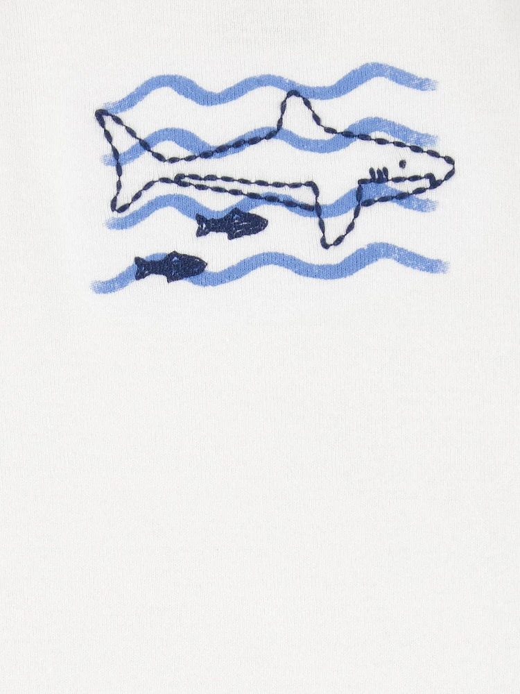 Carter's Child of Mine Ensemble 3 pièces requin bleu pour bébé garçon Nouveau-né - 24 mois