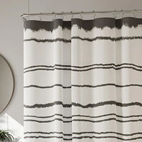 Hometrends Lily Dale Heavy Weight Woven Fabric Shower Curtain