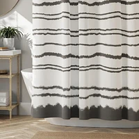 Hometrends Lily Dale Heavy Weight Woven Fabric Shower Curtain