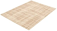 ECARPET Indoor Outdoor Area Rug for Patio, Deck, Living Room Sisal Burburry Collection