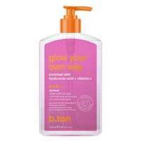 glow your own way clear self tan gel 16 oz, clear self tan gel - no rinse