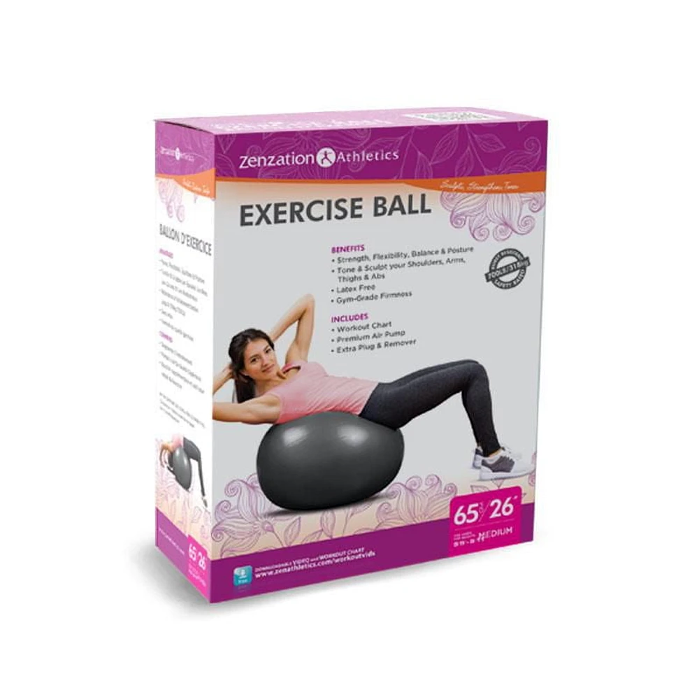 Zenzation Athletics Exercise Ball 65cm