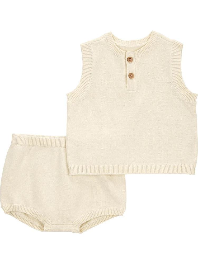 Carter's Child of Mine Ensemble 2 pièces crème pour bébé garçon