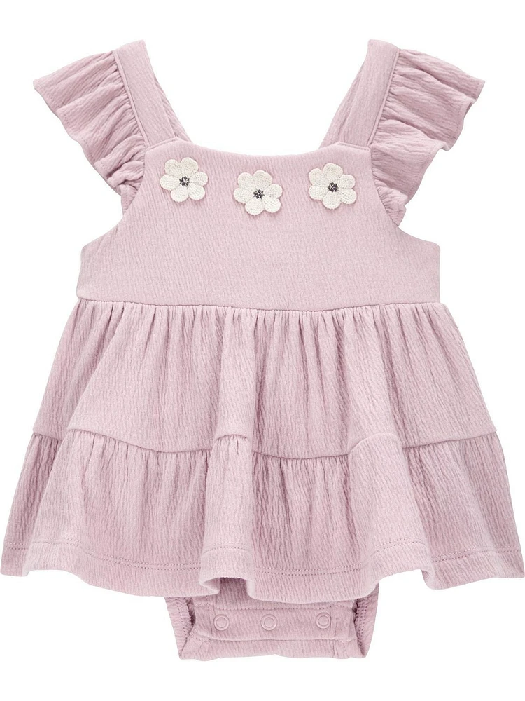 Carter's Child of Mine Combinaison de soleil violette brodée pour bébé fille Tailles Nouveau-né-24 mois