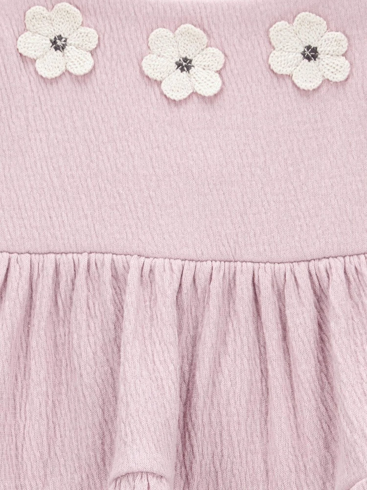 Carter's Child of Mine Combinaison de soleil violette brodée pour bébé fille Tailles Nouveau-né-24 mois