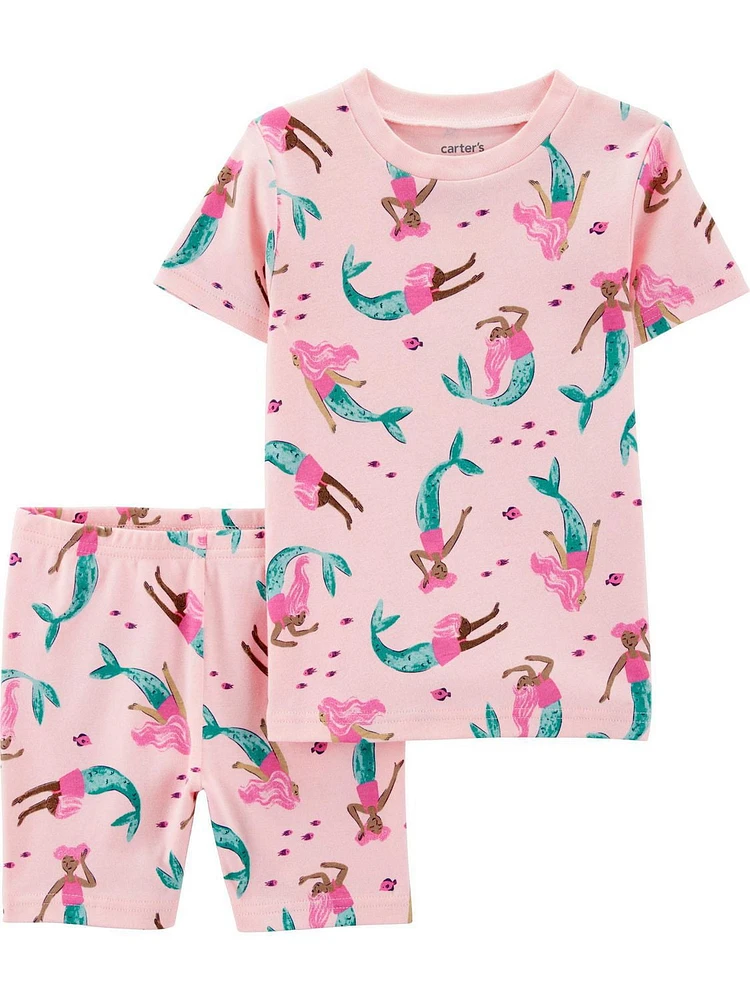 Carter's Child of Mine Pyjama 2 pièces sirène rose pour petites filles