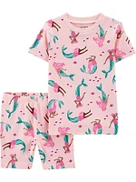 Carter's Child of Mine Pyjama 2 pièces sirène rose pour petites filles