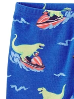 Carter's Child of Mine Toddler Boys' Blue Dino 2 Piece PJs