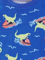 Carter's Child of Mine Toddler Boys' Blue Dino 2 Piece PJs