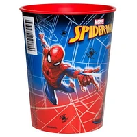 Spiderman Birthday Plastic Cup, 16oz., Plastic cup holds 16oz.