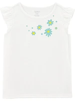 Carter's Child of Mine Kid Girls' Blue Daisy 3 Piece PJs, Sizes 4-14