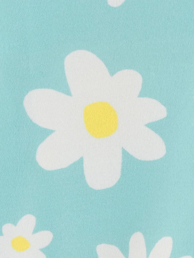Carter's Child of Mine Kid Girls' Blue Daisy 3 Piece PJs, Sizes 4-14
