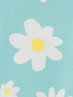 Carter's Child of Mine Kid Girls' Blue Daisy 3 Piece PJs, Sizes 4-14