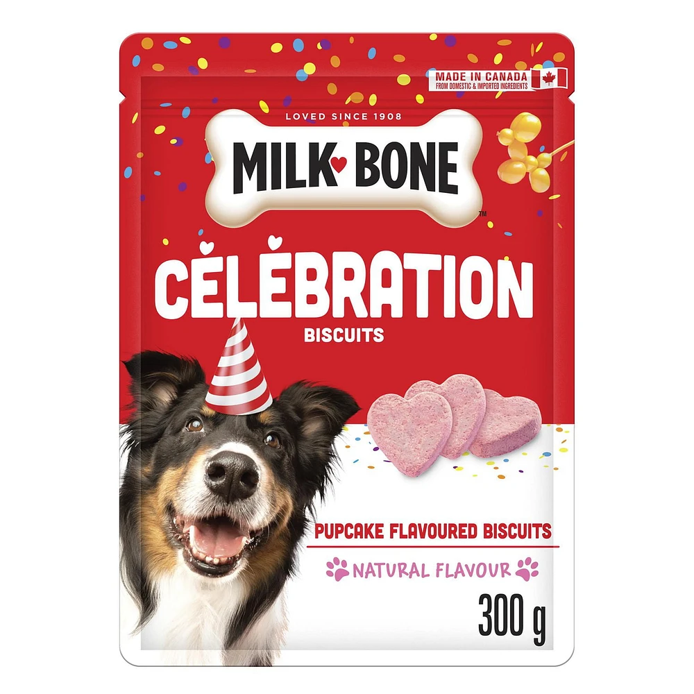 Milk-Bone Celebration Pupcake Flavoured Biscuits Dog Treat, 300g