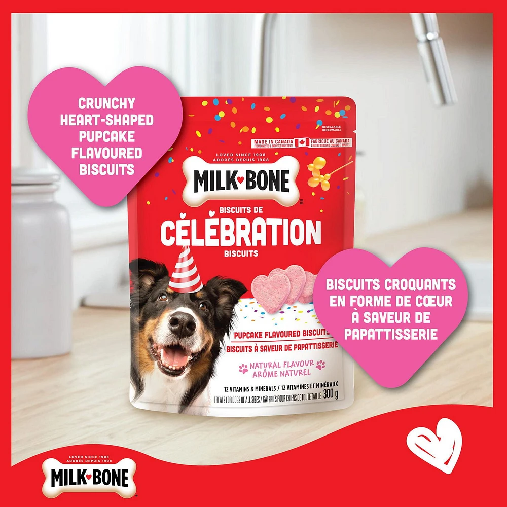 Milk-Bone Celebration Pupcake Flavoured Biscuits Dog Treat, 300g