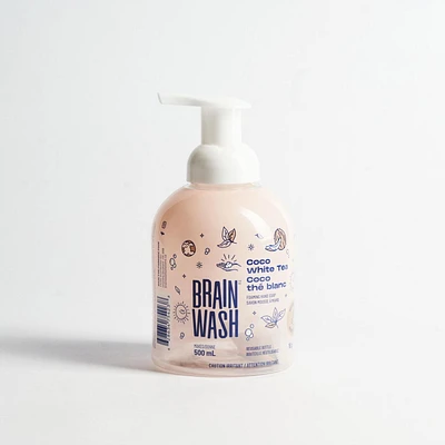 Brain Wash Foaming Hand Soap Bottle with Starter Pod - Coco White Tea, 500ml
