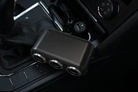 Autodrive Usb Port Charger, Triple sockets, dual USB port