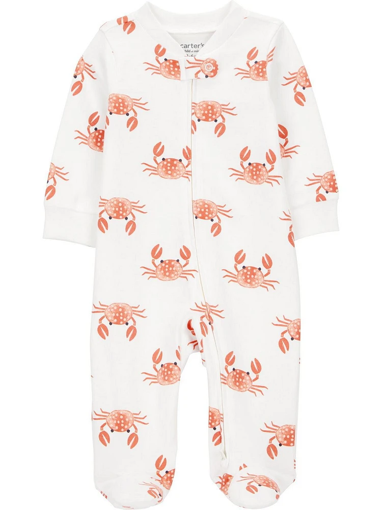 Carter's Child of Mine Bébé garçon Pêche Crabe Sleep n Play Tailles prématuré - 6/9 mois