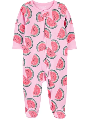 Carter's Baby Girls' Watermelon Sleep n Play, Sizes preemie-6/9 months