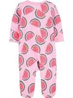 Carter's Baby Girls' Watermelon Sleep n Play, Sizes preemie-6/9 months