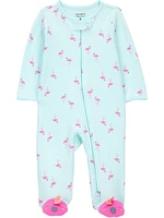 Carter's Child of Mine Sleep n Play flamant bleu pour bébé fille Tailles prématuré - 6/9 mois