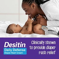 Desitin Daily Defense Baby Diaper Rash Cream with 13% Zinc Oxide, Barrier Cream to Help Treat, Relieve & Prevent Diaper Rash, Hypoallergenic, Dye-, Phthalate- & Paraben-Free, 113 g