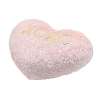 Way To Celebrate Valentine Large Heart XO Pillow, Pink