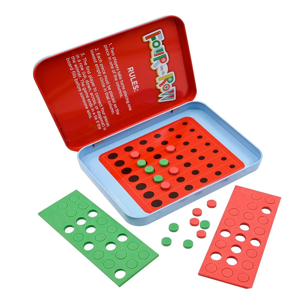 Christmas Travel Games – Magnetic pocket game, Four in a Row Game