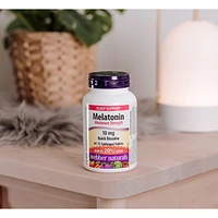 Webber Naturals® Melatonin Maximum Strength Quick Dissolve, 10 mg, 72 sublingual tablets, BONUS! 20% More