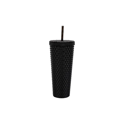 Way to Celebrate 27oz Black Iridescent Acrylic Double Wall Textured Tumbler