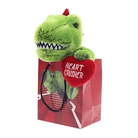 Way to Celebrate Valentine’s Day Plush Toy In Gift Bag, Dino​