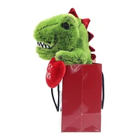 Way to Celebrate Valentine’s Day Plush Toy In Gift Bag, Dino​