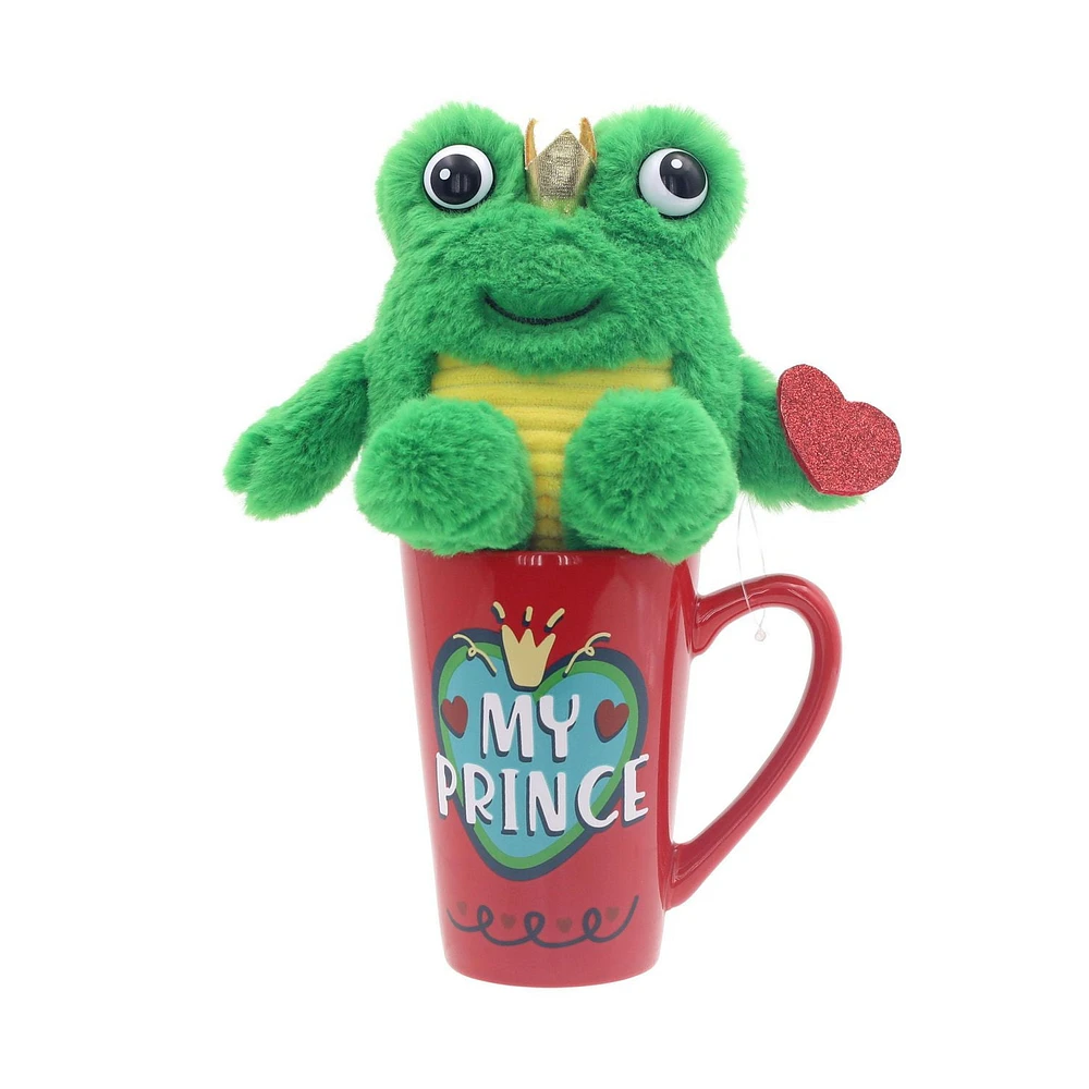 Way To Celebrate Valentine Frog in Latte Mug