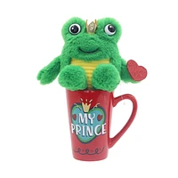 Way To Celebrate Valentine Frog in Latte Mug