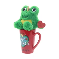 Way To Celebrate Valentine Frog in Latte Mug